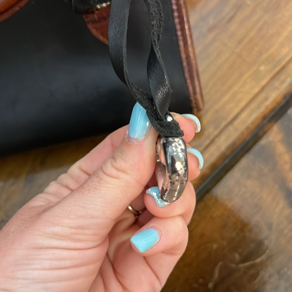 Brighton‎ Small Vintage Leather Bag- OS - Picture 2 of 9